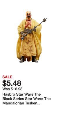 Game Stop Hasbro star wars the black series star wars: the mandalorian tusken raider action figure gamestop exclusive offer