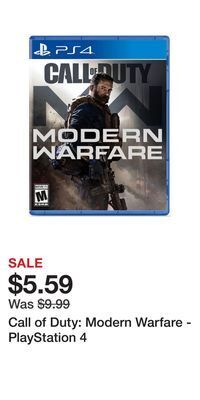 Game Stop Call of duty: modern warfare - playstation 4 offer