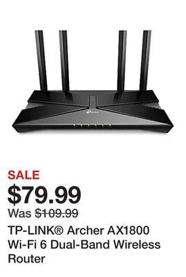 Office Depot Tp-link® archer ax1800 wi-fi 6 dual-band wireless router offer
