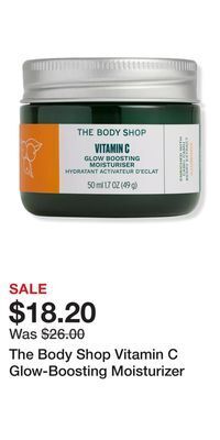 Ulta Beauty The body shop vitamin c glow-boosting moisturizer offer
