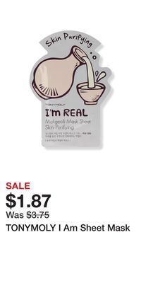 Ulta Beauty Tonymoly i am sheet mask offer