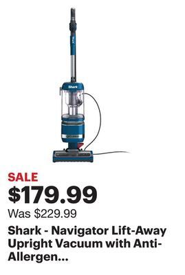 Best Buy Shark - navigator lift-away upright vacuum with anti-allergen complete seal - blue jean offer