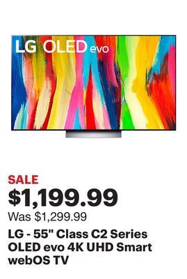 Best Buy Lg - 55 class c2 series oled evo 4k uhd smart webos tv offer