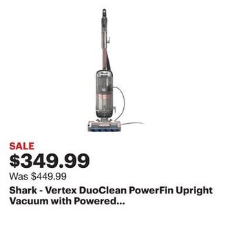 Best Buy Shark - vertex duoclean powerfin upright vacuum with powered lift-away and self-cleaning brushroll - rose gold offer