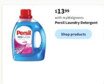 Walgreens Persil laundry detergent offer