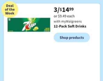 Walgreens 12-pack soft drinks offer