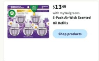 Walgreens 5-pack air wick scented oil refills offer