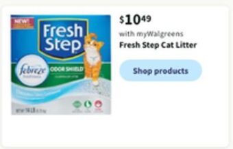 Walgreens Fresh step cat litter offer