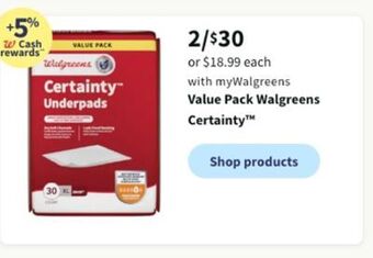 Walgreens Value pack walgreens certainty™ offer