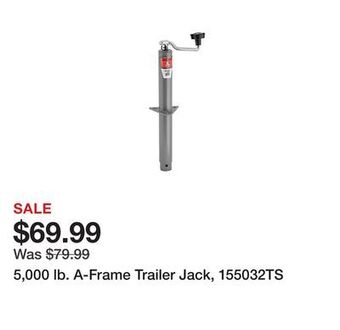 Tractor Supply Company 5,000 lb. a-frame trailer jack, 155032ts offer