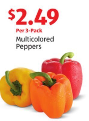 Aldi Multicolored peppers offer