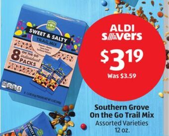Aldi Southern grove on the go trail mix offer