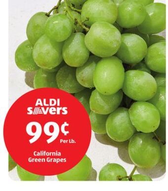 Aldi California green grapes offer