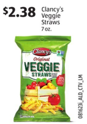 Aldi Clancy's veggie straws offer