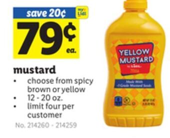 Lidl Mustard offer
