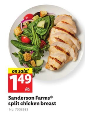 Lidl Sanderson farms® split chicken breast offer