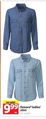 Lidl Esmara® ladies' shirt offer