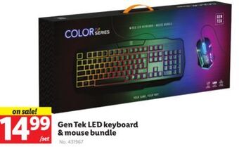 Lidl Gen tek led keyboard & mouse bundle offer