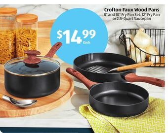 Aldi Crofton faux wood pans offer