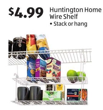 Aldi Huntington home wire shelf offer