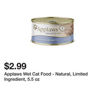 Petsmart Applaws wet cat food - natural, limited ingredient, 5.5 oz offer