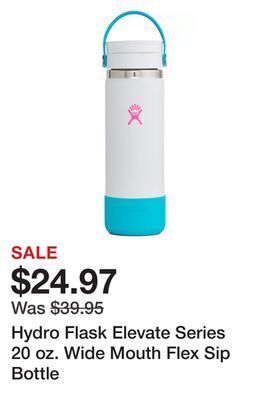 Dick's Sporting Goods Hydro flask elevate series 20 oz. wide mouth flex sip bottle offer