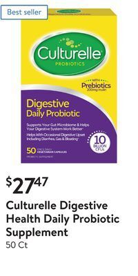 Walmart Culturelle digestive health daily probiotic supplement offer