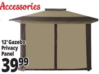 Ocean State Job Lot Gazebo privacy single panel with center zipper, 12' offer