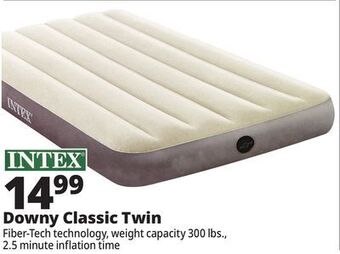 Ocean State Job Lot Intex twin dura-beam single-high air mattress offer
