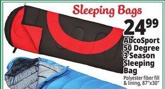 Ocean State Job Lot Abco tech lightweight envelope sleeping bag, red/black offer