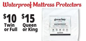 Ocean State Job Lot Waterproof mattress protectors offer