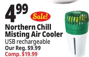 Ocean State Job Lot Northern chill rechargeable portable misting fan offer