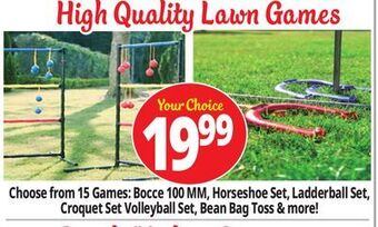 Ocean State Job Lot Lawn games offer