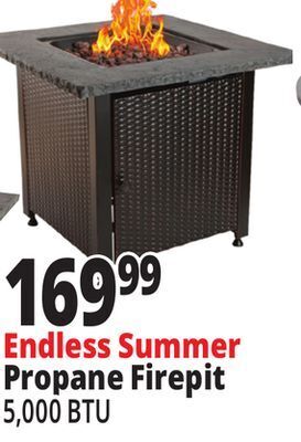 Ocean State Job Lot Endless summer square lp gas outdoor fire pit with cover offer