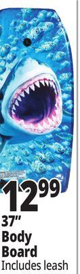Ocean State Job Lot Big lizard 37 bodyboard offer