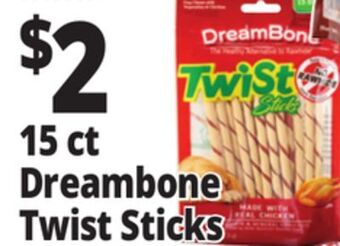 Ocean State Job Lot 15 ct dreambone twist sticks offer