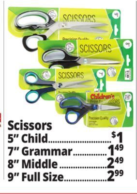 Ocean State Job Lot Children's blunt tip scissors, 5 offer