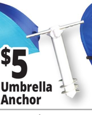 Ocean State Job Lot Beach umbrella anchor offer