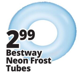 Ocean State Job Lot Bestway h2ogo! inflatable frosted neon swim ring offer