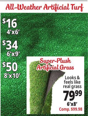 Ocean State Job Lot Artificial grass offer
