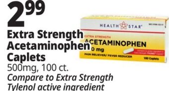 Ocean State Job Lot Health star 500 mg acetaminophen pain reliever, 100 caplets offer