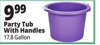 Ocean State Job Lot Gracious living party tub with rope handles, 17.8 gal offer