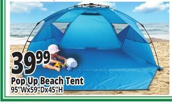 Ocean State Job Lot Instant pop-up beach tent offer
