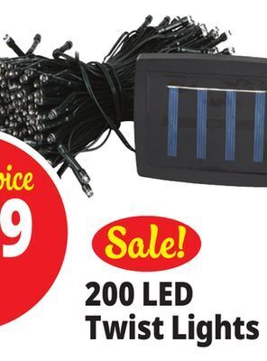 Ocean State Job Lot Solar twist lights, 200 lights offer