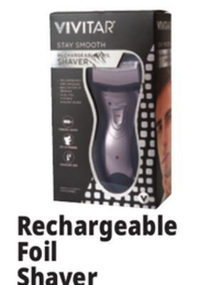 Ocean State Job Lot Vivitar stay smooth rechargeable foil shaver offer