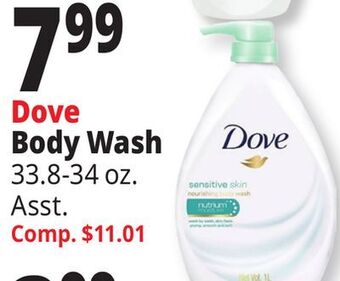 Ocean State Job Lot Dove body wash offer
