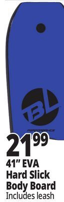 Ocean State Job Lot Big lizard 41 pro series hard slick bodyboard offer