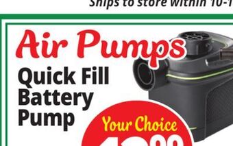 Ocean State Job Lot Intex quick-fill battery air pump, 14.8cfm offer