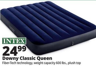 Ocean State Job Lot Intex queen dura-beam classic downy air mattress offer