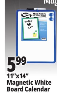 Ocean State Job Lot Premiere magnetic dry erase board calendar, 14 offer
